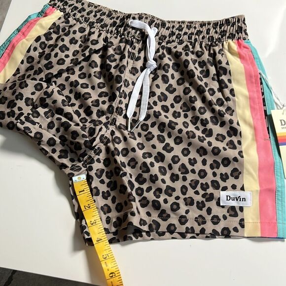 Duvin Design Men’s Cheetah Disco Swim Short - Picture 8 of 10